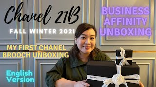 English | Chanel 21B Fall Winter 2021| Business Affinity Unboxing | My First Chanel Brooch |