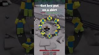 bro got put on a shirt, SHIRT LINK IN COMMENTS |  #roblox #thestrongestbattlegrounds #gaming #shorts