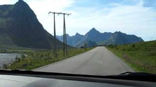 Driving on the Beautiful Lofoten Islands