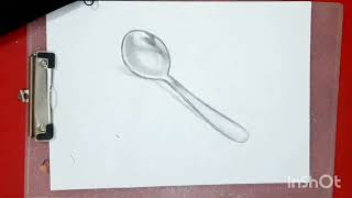 Spoon 3d drawing #spoondrawing