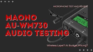 MAONO AU-WM730,  Wireless Lapel for Home Studio Use | Mic Review & Test