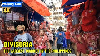 WALKING TOUR 2024 IN THE LARGEST MARKET IN THE PHILIPPINES [4K] Philippines 🇵🇭