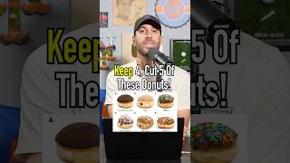 Keep 4 Cut 5 Donuts! Which Are You Cutting? #shorts #food #dessert #donuts #oreo #frosting