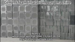 Cement Foam Insulation Board Machine Lightweight Foam Concrete Block Production Machine Line