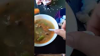 #cold#cough#fever soup vegetable soup and rice porridge recipe for my daughter