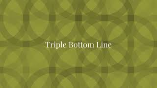 Triple Bottom Line