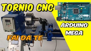 Tornio CNC con Arduino Mega: Controllo Automatico e Manuale con Grafica 3D!