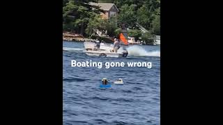 Man saves boat from spinning out of control.