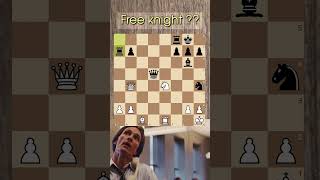 Unprotected knight brilliant move | #chess #checkmate