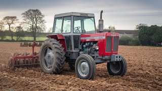 Powerful 385 Tractor Ploughing the Fields