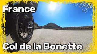 Best motorcycle roads of France - C4 (Bonette Pass) - motorcycle touring in Europe