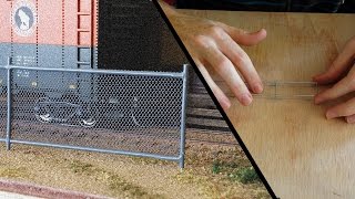 Chain Link Fence - Model Railroad Scenery