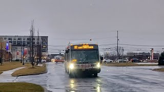 SEPTA Route 80 Express: 2013 NovaBus LFSA 62102 HEV #7357 Ride