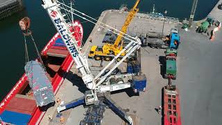 Baldwins Heavy Lift (Projects) discharging a Transformer at Port of Ayr, Scotland.