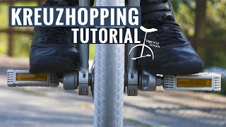 KREUZHÜPFEN | Einrad Tutorial | Cross Hopping inklusive Übergänge | Unicycle School