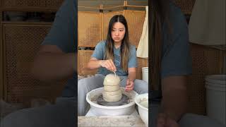 10 pound throwing challenge #pottery #ceramics #potterywheel