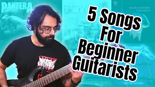 5 Metal Songs For Beginner Guitarists!