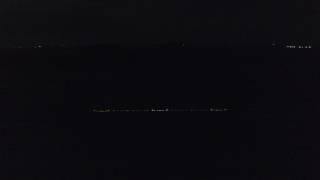 Union Pacific Eastbound towards Fairfax Iowa Drone Train Night