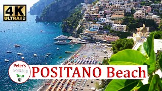 Positano ❤️ Beach Italy Walking Tour 4k/50fps ❤️