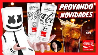 Nova COCA-COLA sabor de MELANCIA e MORANGO?? 😱 | Será que é boa?🤔 MARSHMELLO'S