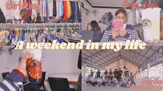 [Vlog] a weekend in my life, thrifting 🛒, cafe date ☕, dance workshop 💃