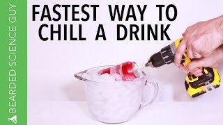 Fastest Way to Chill a Drink (Thermal Camera Edition)