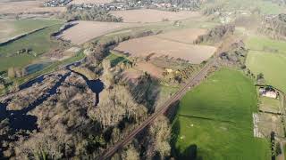 Over the top of Lux farm rear looking towards playford