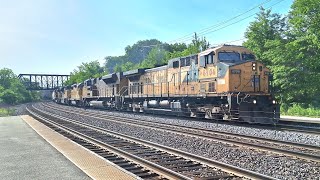 UP 6706 (CNW Paint) Leads M-MTPR + METX 79 Leads an Outbound at Wheaton (5/31/24)