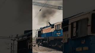 WDM 3A LOCOMOTIVE OF INDIAN RAILWAYS IN ACTION