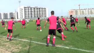 Séance entrainement football - Benfica - Conservation 8 contre 3 - U18 / U19