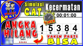 SIMULASI CAT Tes Kecermatan / Sikap Kerja Psikologi Polri || ANGKA HILANG