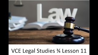 VCE Legal Studies Role of Courts Statutory Interpretation Factors affecting Courts Lesson 11