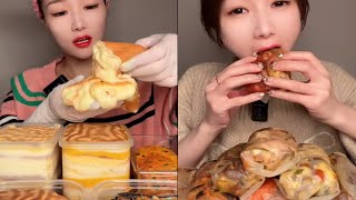 ASMR EP 591 Delicious cake eating, eating spicy food, asmr eating challenge