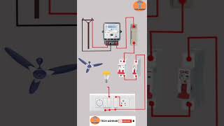 Complete House wiring connection diagram #shorts #wiring #electrical #electricalvideos