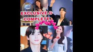 EXCLUSIVE & COMPLETE !Song Hye Kyo & Cha Eun Woo Moments "Together" At The Chaumet Event, Singapore