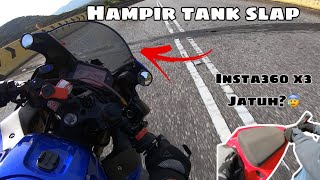 Ride Buang Tyre GiC | Hampir TANK SLAP | Yamaha R25 Chasing Honda Cbr650r | POV