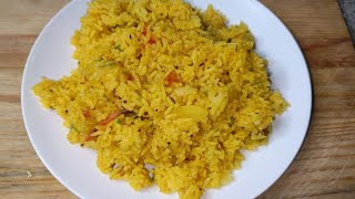 Quick and Simple Masala Rice Recipe - Lunch Box Recipe !! Masala Rice !! Dinnerly