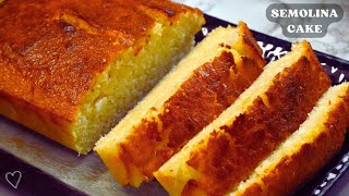 Eggless Semolina Cake - Easy Homemade Sooji Cake - Soft, Moist & Delicious Dessert