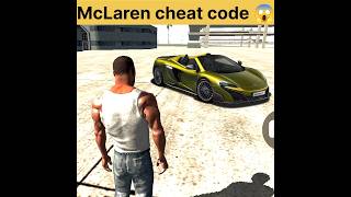 Golden McLaren cheat code 😱 in Indian bike driving 3d game #shorts #viral