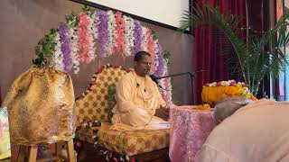 Bhakti Swarup Sridhara Maharaj Harikatha 2023 Bhagavat Saptaha Alachua, FL day 5 evening