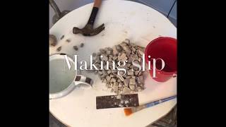 Making slip for ceramic construction