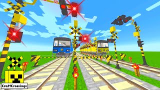 railway railroad crossing trains Minecraft 踏切 アニメ 915-06