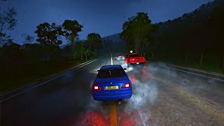 Forza with no HUD Rainy Night