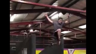 Slow Motion Jump at Vertigo Trampoline Park Merthyr