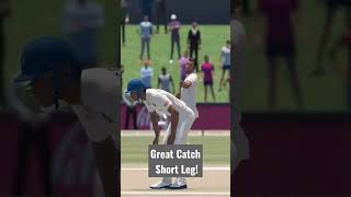 Cricket 22 - Great Catch by Short Leg Fielder! #shorts