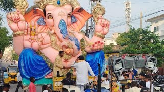 khairathabad ganesh nimajjan night view live!