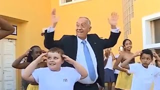 Marcelo Rebelo de Sousa a dançar Be Be Be Bela