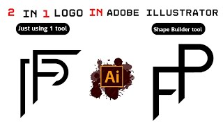 2 in 1 logo design in adobe illustrator|| vector logo design in adobe illustrator