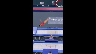 Gymnast Falls in Trampoline Competition ▷ Unharmed! 🤸‍♀️