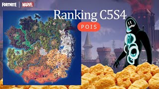 RANKING Fortnite C5S4 POIs